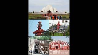 Top 10 Place To Visit InDelhi Delhi Me Ghumne Ki JagahTop 10 Tourist Place In Delhi Delhi Darshan [upl. by Allehc]