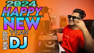 Happy New Year 2024 Dj Song Hard Bass Hindi Nonstop DJ Gan DJAktermix [upl. by Gaal]