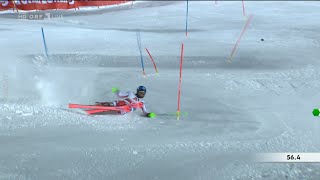 Alpiner SkiWeltcup  Slalom  Schladming  OUT  Marco SCHWARZ  2 Lauf  2020 [upl. by Aihcila]