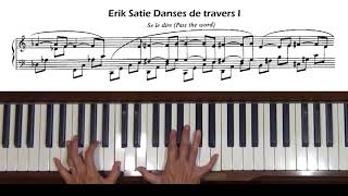 Érik Satie Pièces froides Danses de travers I Piano Tutorial [upl. by Guillermo]