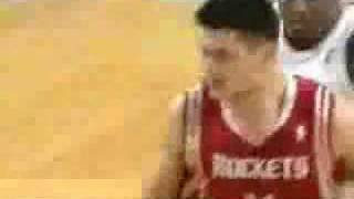 Yao Ming dunks on Kevin Garnett  posterized boston celtics [upl. by Ojimmas]