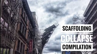 Scaffolding Collapse  Scaffold Falling Over Compilation [upl. by Amuh586]