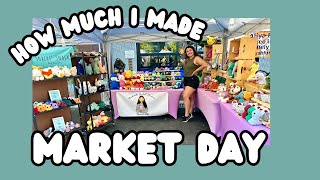 MARKET DAY ✨HOW MUCH I MADE 💸 WHAT SOLD BEST SELLERS [upl. by Nifares]