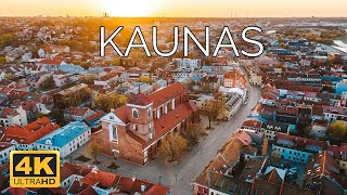 Kaunas Lithuania 🇱🇹  4K Drone Footage [upl. by Einahpets606]