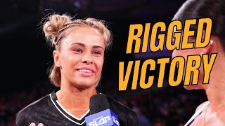 UFC RIGGED Paige VanZant’s POWER SLAP DEBUT VIDEO PROOF [upl. by Atik]