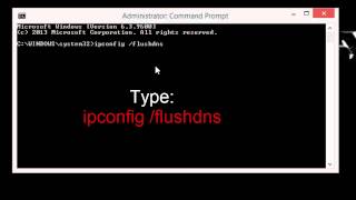 How to Flush DNS in windows 81 [upl. by Comyns]