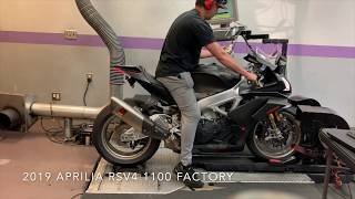 Aprilia RSV4 1100 Factory vs Ducati Panigale V4S Part 1 The Dyno [upl. by Eilatan413]