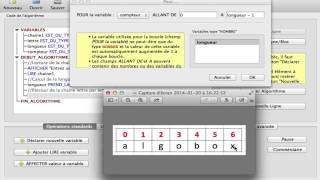 Algorithme avec AlgoBox  Conversion ASCII [upl. by Yemirej]