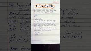 Letter writing in englishwrite a letter to your friend inviting birthday partyinvitation letter [upl. by Petersen]