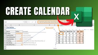 How To Create Calendar In Excel 2024 [upl. by Yllas532]