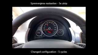 Seat Mii MY2014  comfort turn signal cycle number change  sprememba št utripov smernikov [upl. by Opportuna]