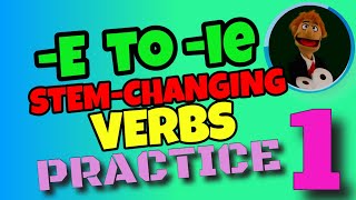 SPANISH STEMCHANGING VERBS PRACTICE e to ie Exercise 1 [upl. by Crist552]