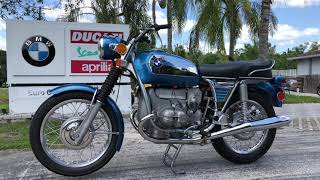 1971 BMW R505 Classic Vintage Motorcycle at Euro Cycles of Tampa Bay Florida [upl. by Gabby]