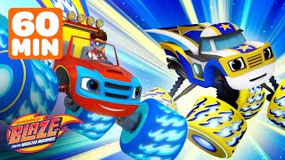 Superhero Blaze Rescues amp Missions w Darington  60 Minutes  Blaze and the Monster Machines [upl. by Eeroc]