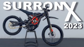 NEW 2023 Surron X Electric Dirt Bike  OFFICIAL Unboxing Test amp Review [upl. by Yordan916]