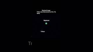 Live view of Neptune and Triton 12in Dob space telescope astronomy science astrophotography [upl. by Nohs329]