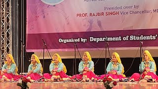 Group Song Haryanvi Unifest 2024 Inter Zonal Youth Festival MDU Rohtak viralvideo mdu reels [upl. by Suaeddaht]