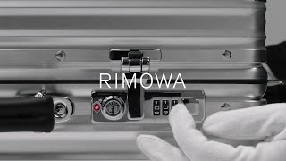 Set the lock on RIMOWA’s Classic suitcase [upl. by Hadeis936]