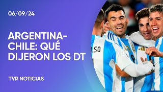 Qué dijeron Gareca y Scaloni luego del Argentina 30 Chile [upl. by Seaman]