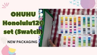 OHUHU ALCOHOL MARKERS 120 HONOLULU SETLETS SWATCH [upl. by Aelanej]