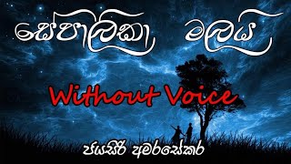 Sepalika malai karaoke without voice  සේපාලිකා මලයි  Jayasiri Amarasekara [upl. by Anestassia]