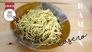 Como Hacer Fideos de Ramen  How to Make Ramen Noodles from Scratch [upl. by Annayehc]