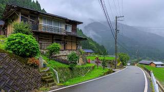 Rainy Season Walk in Beautiful Mountain Village  Kawakami Japan 4K Rural Afternoon Ambience [upl. by Ifok494]