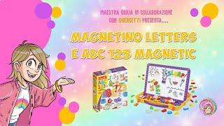 Collab Quercetti  Magnetino letters la lavagna magnetica per imparare giocando [upl. by Croft285]