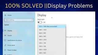 ✅100 SOLVED  Screen Resolution Problem Windows 10  Easy Methods [upl. by Sotnas]