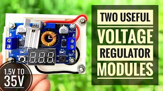 Two Useful Step down DC voltage regulator module review  LM2596 amp XL4015 [upl. by Helge]