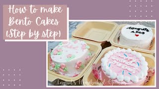 BENTO CAKES step by step tutorial [upl. by Nnylesor]