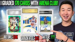 I finally graded tons of my BIGGEST CARDS with the NEW ARENA CLUB GRADING 170 cards 😮🔥 [upl. by Micky]