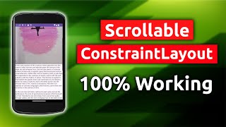 How to Make Scrollable ConstraintLayout  UI Design Android Studio [upl. by Ahiel87]