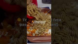 Viral TikTok feta pasta bake vegan 🎃 🍂 [upl. by Milburn683]