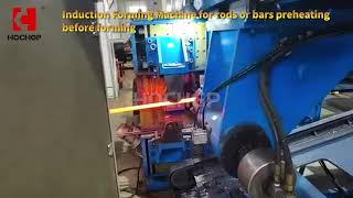 Induction Forming Equiment for rods or bars preheating before forming [upl. by Ddat]