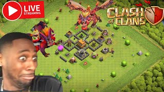 1 dragon rider Vs town hall 4 attack straight part1 class of clan  m s gaming [upl. by Morocco]