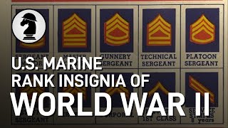 US Marine Rank Insignia of WW2 [upl. by Adanama]