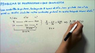 PROBLEMA 1 DE PROPORCIONALIDAD COMPUESTA HD [upl. by Gnex]