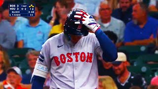 Triston Casas got called out for calling time twice  Red Sox vs Astros  2024 MLB Highlights [upl. by Sharia]