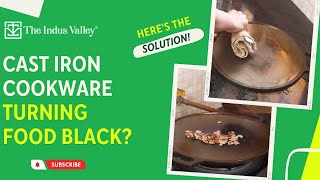 How Do I Get The Black Residue Off Cast Iron Cookware  Effortless Cleaning Hacks  The Indus Valley [upl. by Bathelda]