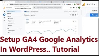 How To Setup GA4 Analytics In WordPressGA4 Analytics For Beginners Tutorial [upl. by Yseulte]