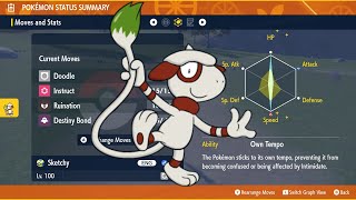 Easy Smeargle Sketch Guide Pokémon Scarlet and Violet How to train your Smeargle [upl. by Elder]