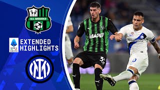 Sassuolo vs Internazionale Extended Highlights  Serie A  CBS Sports Golazo [upl. by Bab]