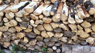 Pallet Firewood Rack  How To Make DIY Easy Free  Cheap Cord Wood Rack [upl. by Eelyab]