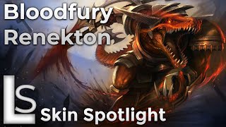 Bloodfury Renekton  Skin Spotlight  Bloodstone Collection  League of Legends [upl. by Grossman829]