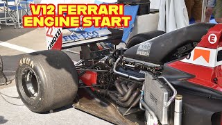 V12 FERRARI F1 SOUND  START ENGINE  Dallara 192 [upl. by Areivax98]