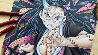 Nezuko Drawing from Season 2 part 33 shorts [upl. by Eniarrol]