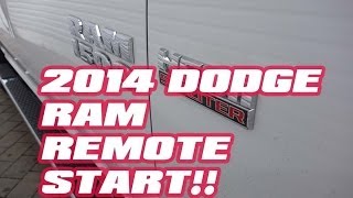 Dodge Ram 2014 Remote Start RAM 1500 by AutoToys com COMPUSTAR IDATALINK [upl. by Gabbert261]