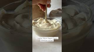 Tahini Yogurt Sauce Recipe for roasted veggies or grain bowls Creamy plantbased 5 minutes easy [upl. by Frazier]