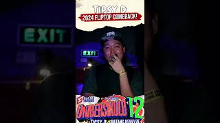 Tipsy D 2024 FlipTop Comeback fliptophighlights fliptopbattle fliptopbattleleague shorts [upl. by Seton]